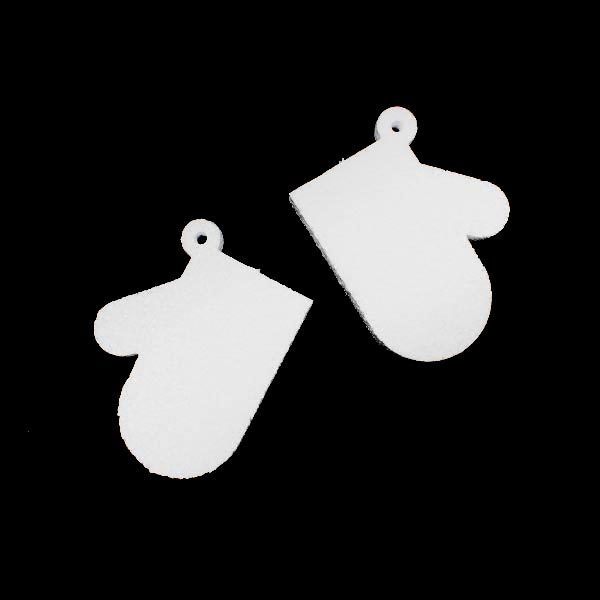 Заготовка для декорирования Варежки 11см мод.13372 (пенопласт пористый)