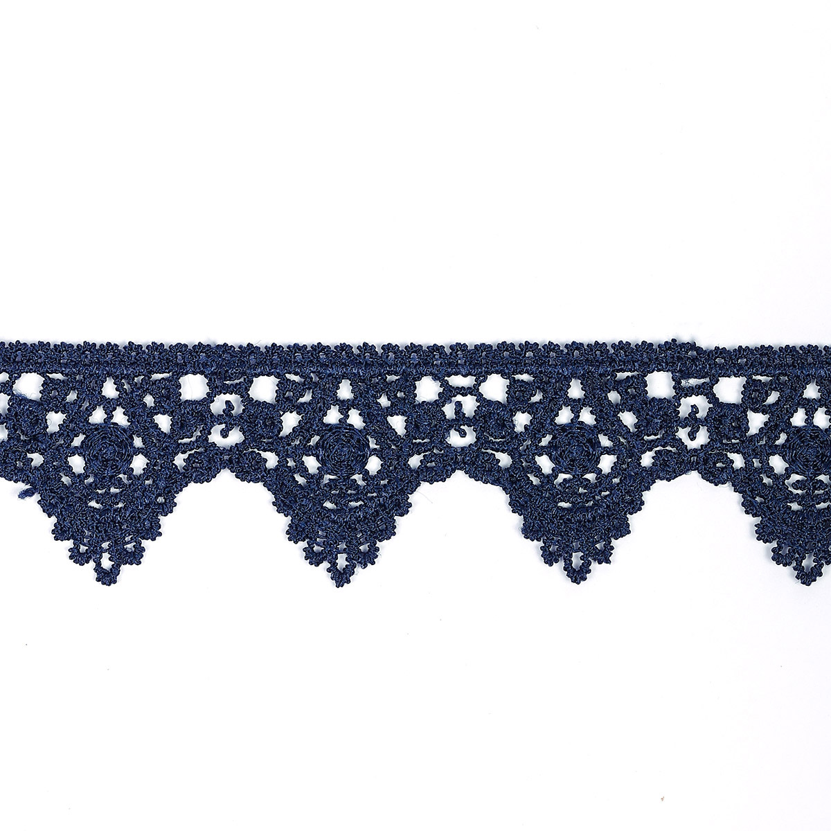 Кружево гипюр  26мм TBY 0798 (27м) цв.F330 тёмно-синий