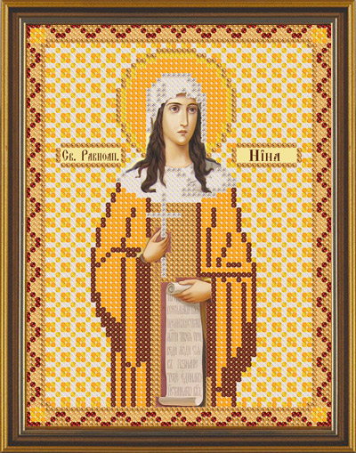 Рисунок на канве для бисера НС 5138 "Св.Равноап.Нина"  