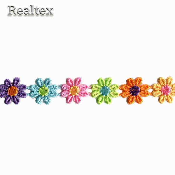 Кружево гипюр  18мм 122431/1 цв.мульти