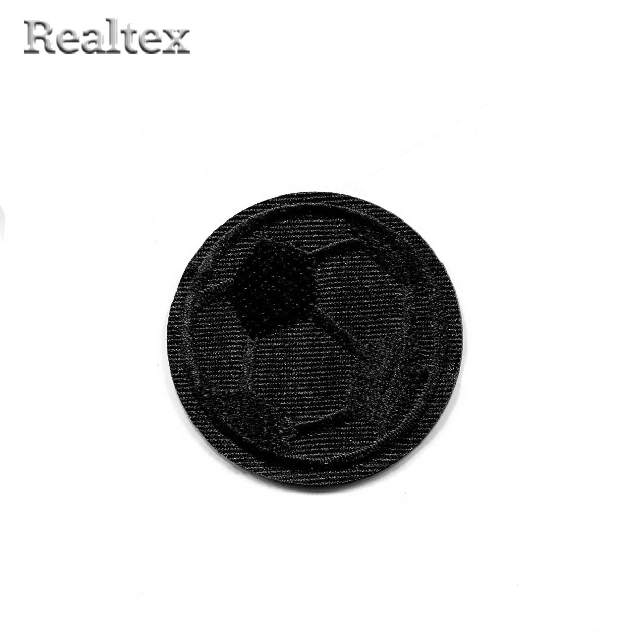  Термоаппликации  Realtex S-5484 "Мяч футбольный" цв.черный 