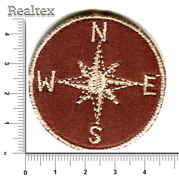 Термоаппликации 3287 "Роза ветров" цв.коричневый 