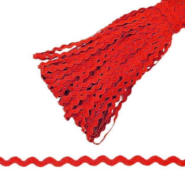 Тесьма"Вьюнчик" RS 5мм цв.057 красный