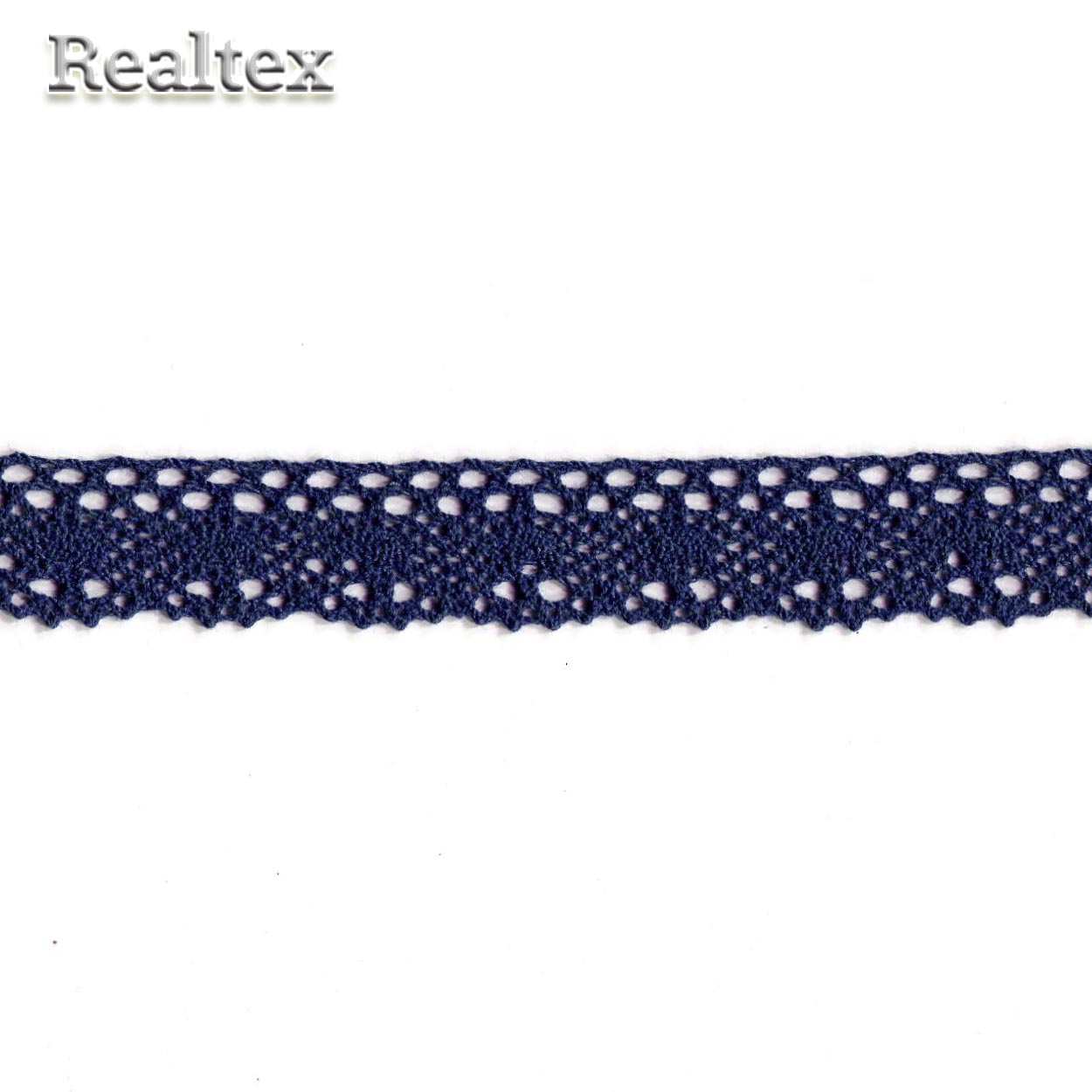 Кружево вязаное  25мм 25.01.107 (25м) цв.24 т.синий