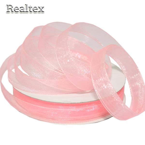 Лента капроновая  6мм Realtex цв.3054 розовый