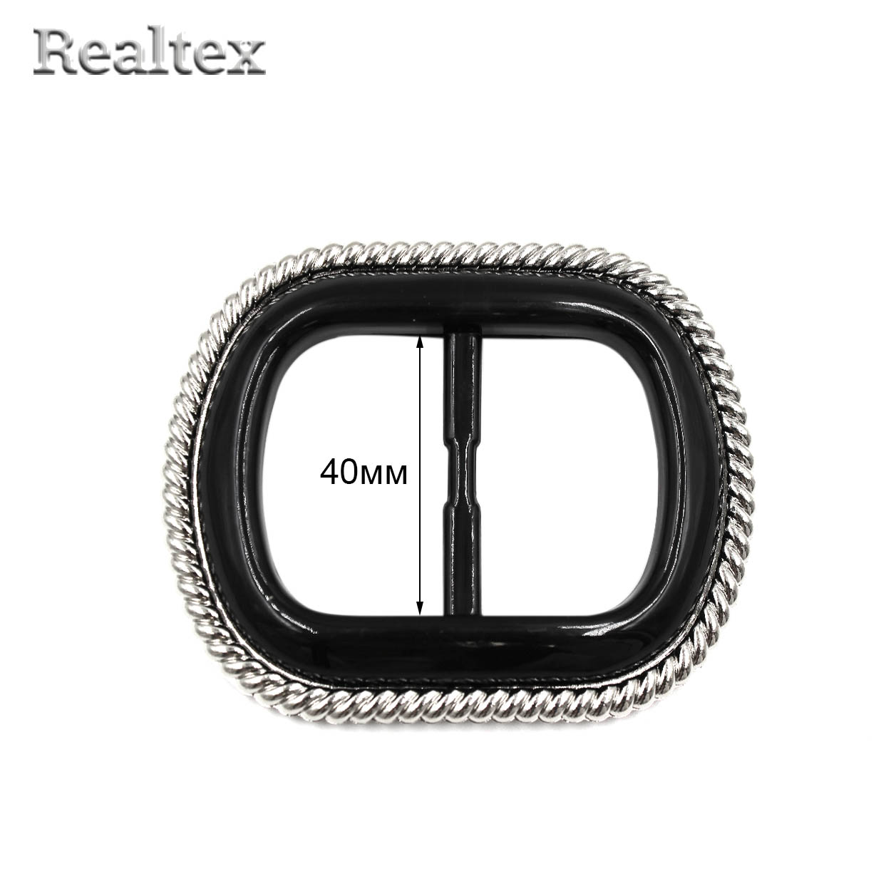 Пряжка пластиковая VB 1 (5шт) цв.3 черный