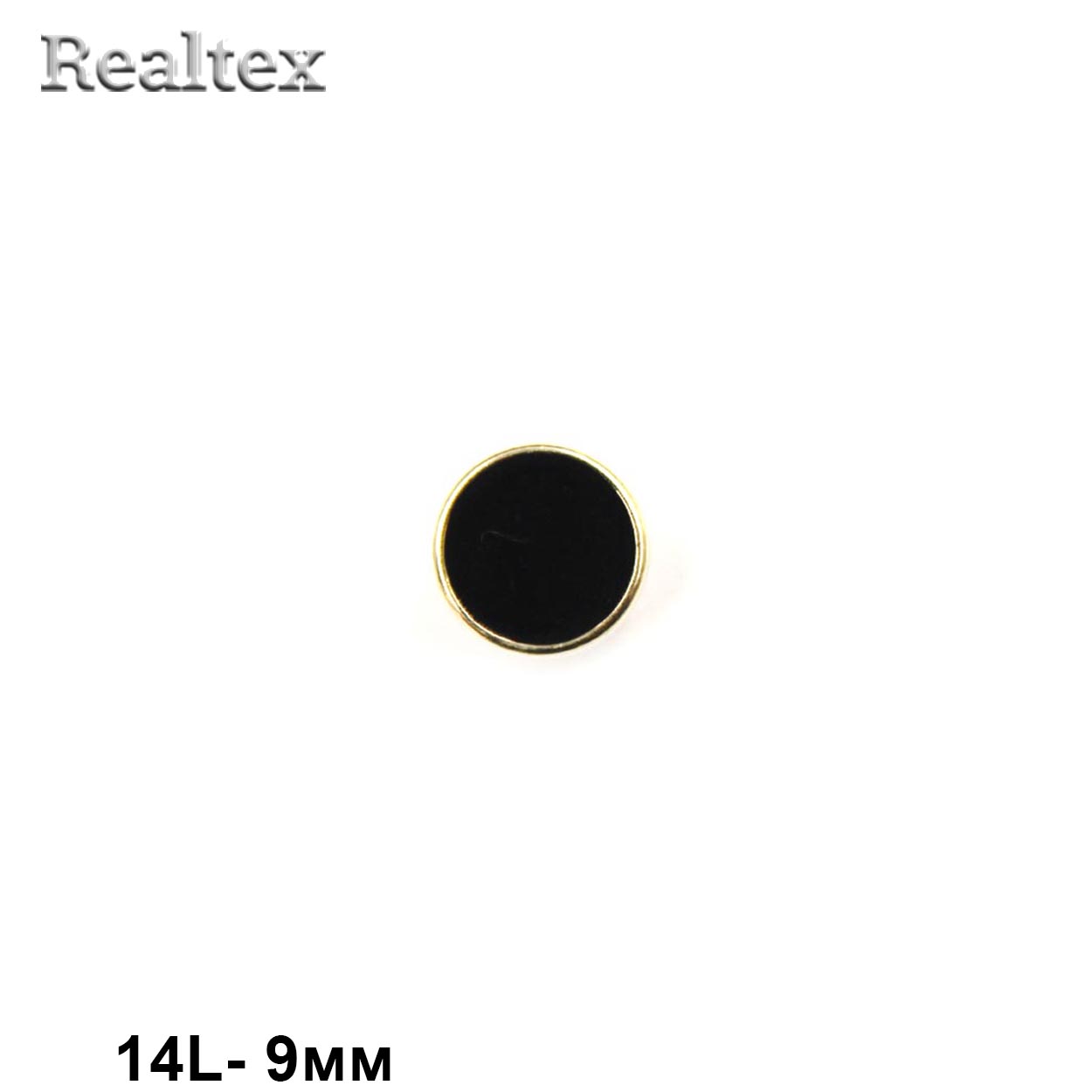 Пуговицы LA X-45 14L (72шт) цв.Black/G