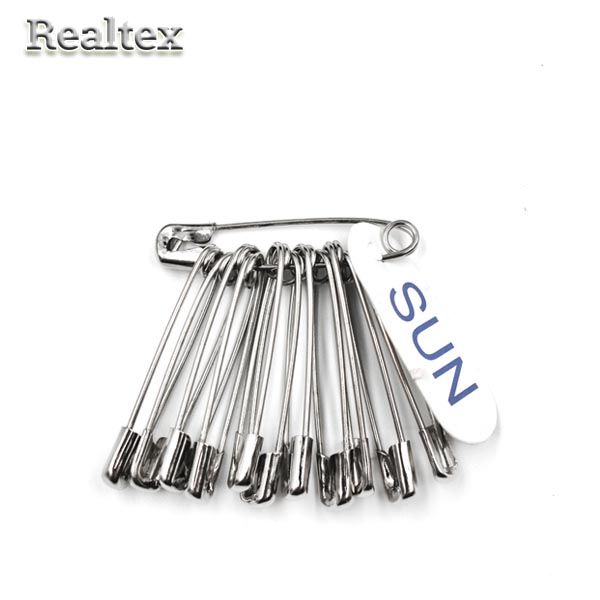 Булавки английские "Realtex" SUN №1 32мм цв.никель 