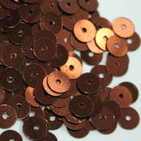 Пайетки "Астра" (10гр) "плоские" 6мм цв.014 коричневый