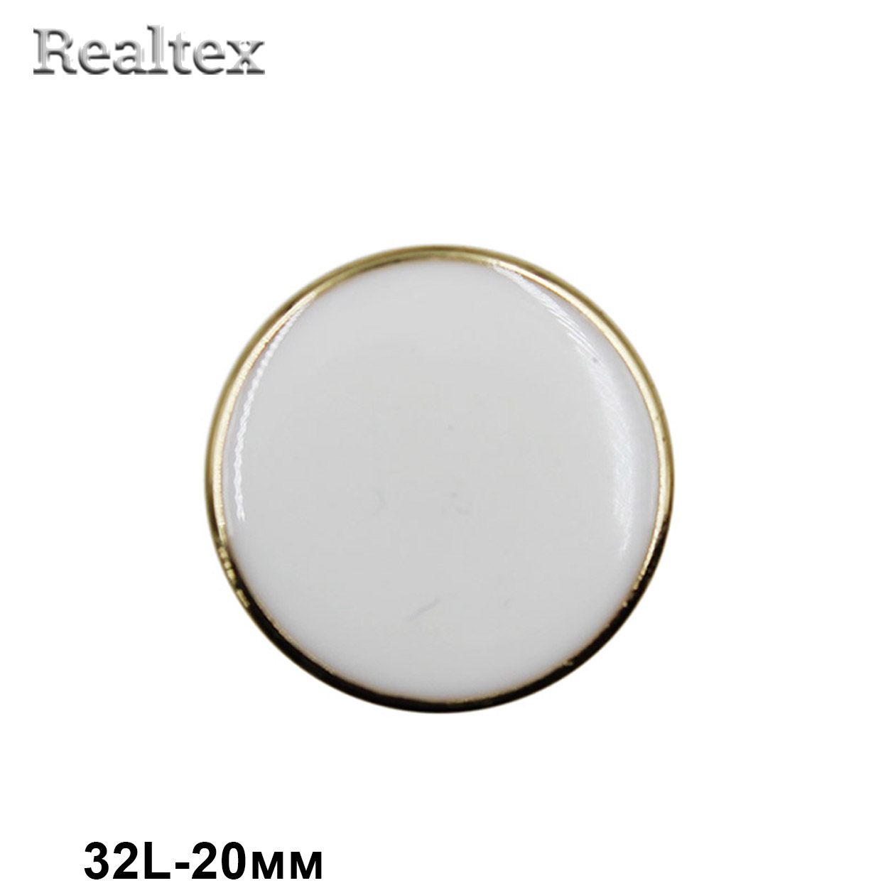 Пуговицы RB z-94 32L (12шт) цв.White/G