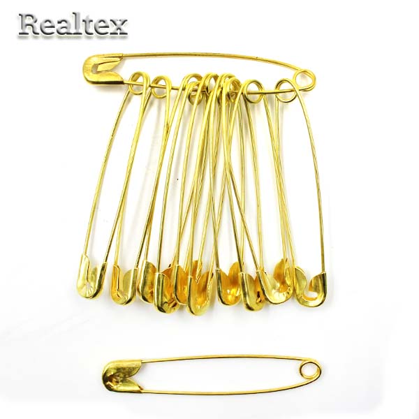 Булавки английские "Realtex" №4 цв.золото 