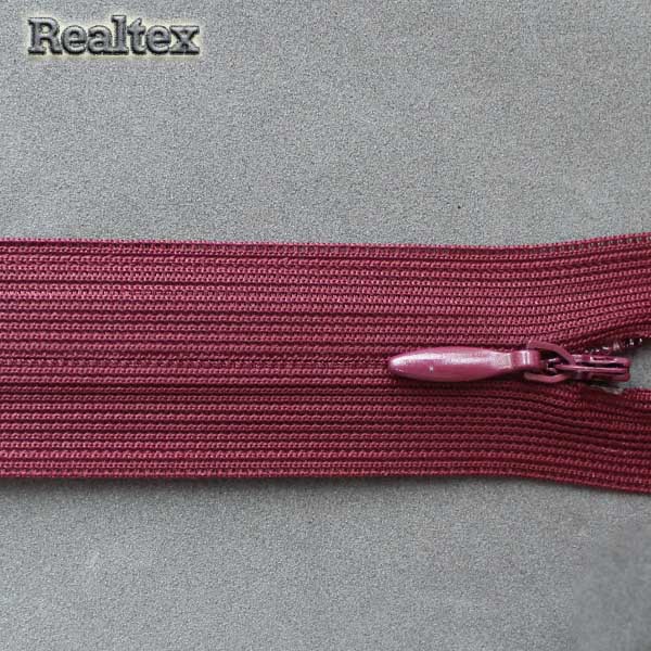  Молния потайная Т.3 20см цв.179 темно-бордовый