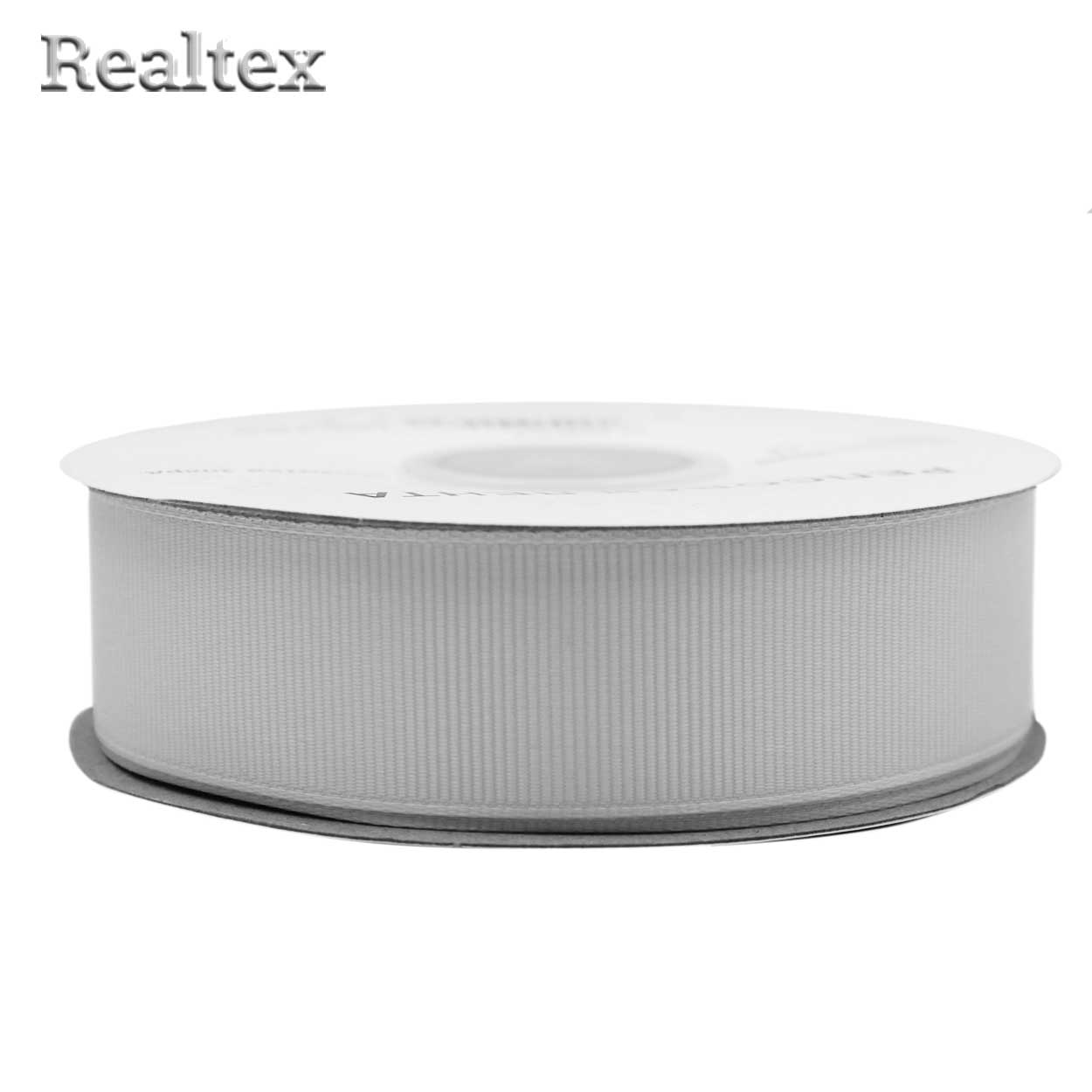 Лента репсовая 25мм RS (27,4м) цв.091 светло-серый