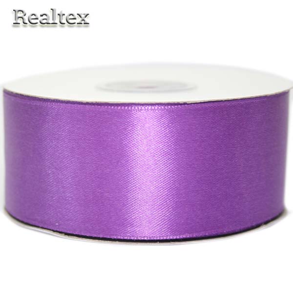 Лента атласная 38мм Realtex (32.9м) цв.046 фиолетовый