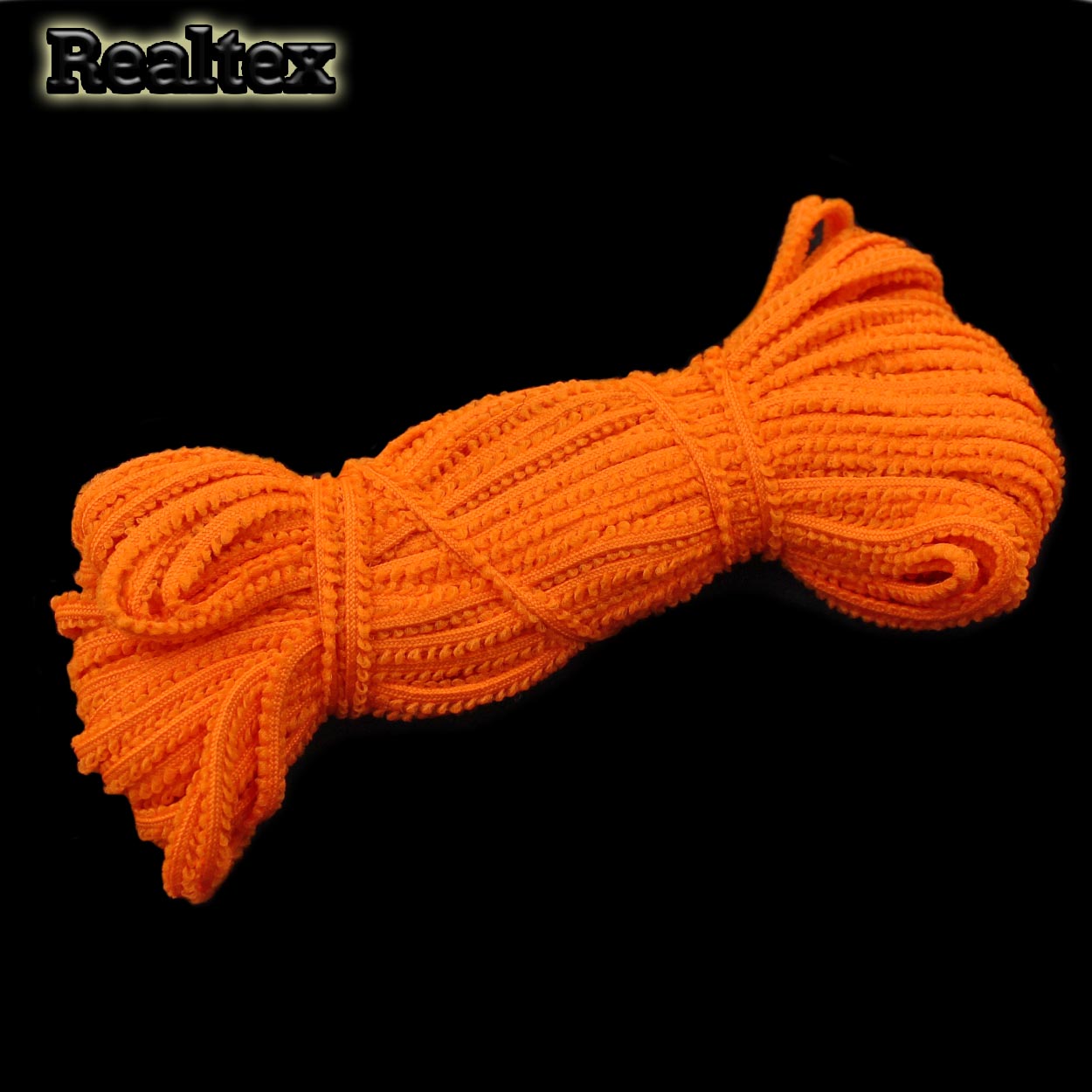 Тесьма отделочная с3601г17 "сороконожка" цв.оранжевый