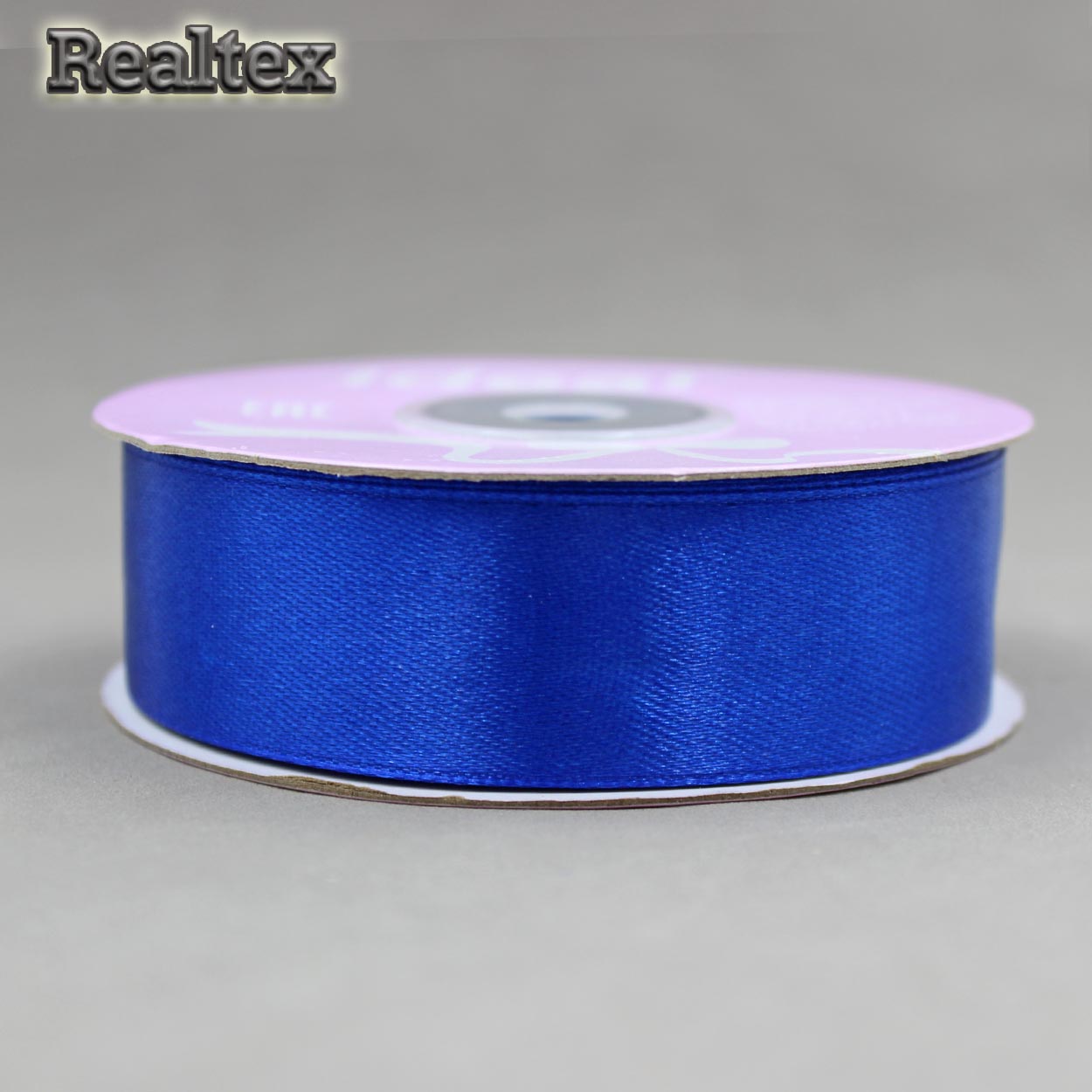 Лента атласная 25мм Realtex (27,4м) цв.3161 василёк
