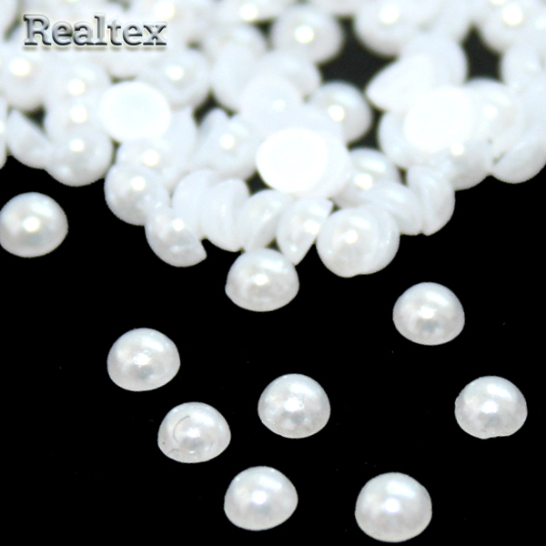 Полу-бусы  6мм (20гр) цв.33 белый