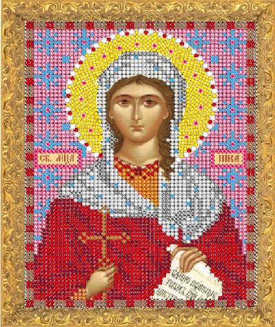 Рисунок на канве бисер "Светлица" 725М А-5 "Св.Муч.Ника"