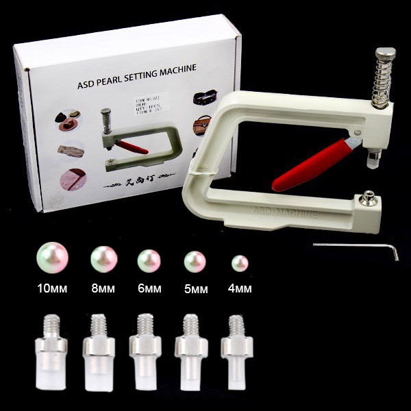 Пресс ручной для установки бусин с 5 насадками 