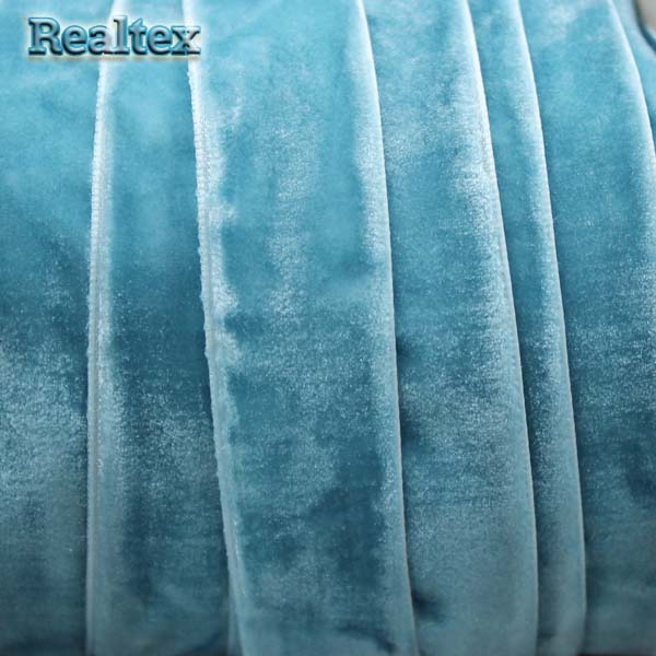 Лента бархатная УТ 20мм цв.8580 тёмно-бирюзовый 