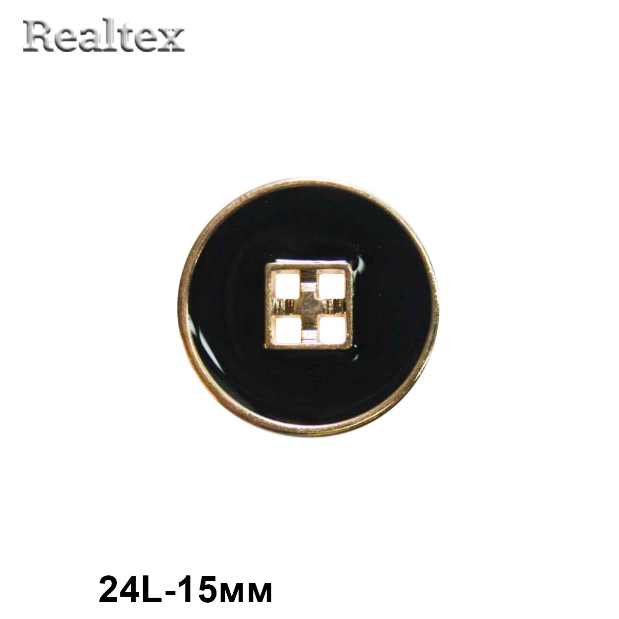 Пуговицы TX 3495 24L (72шт) цв.Black/G 