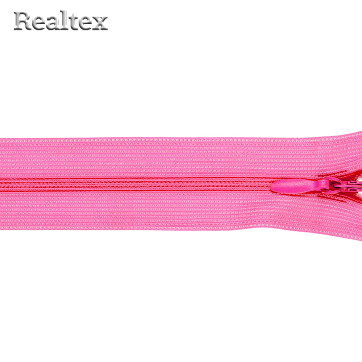 Молния потайная G-013P 20см цв.339 кислотно-розовый