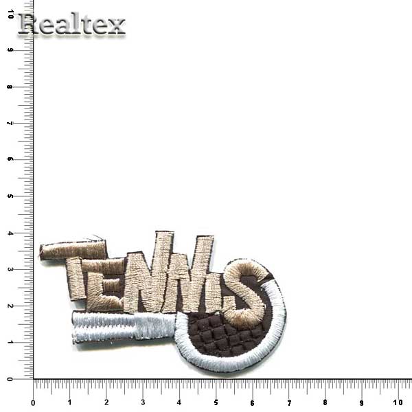Термоаппликации 3226 "Tennis" цв.черный/белый