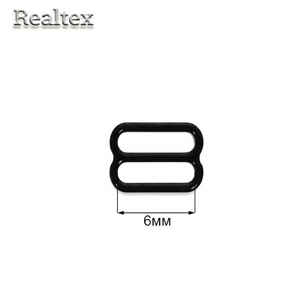  Регулятор  Realtex  6мм металлический крашеный цв.черный