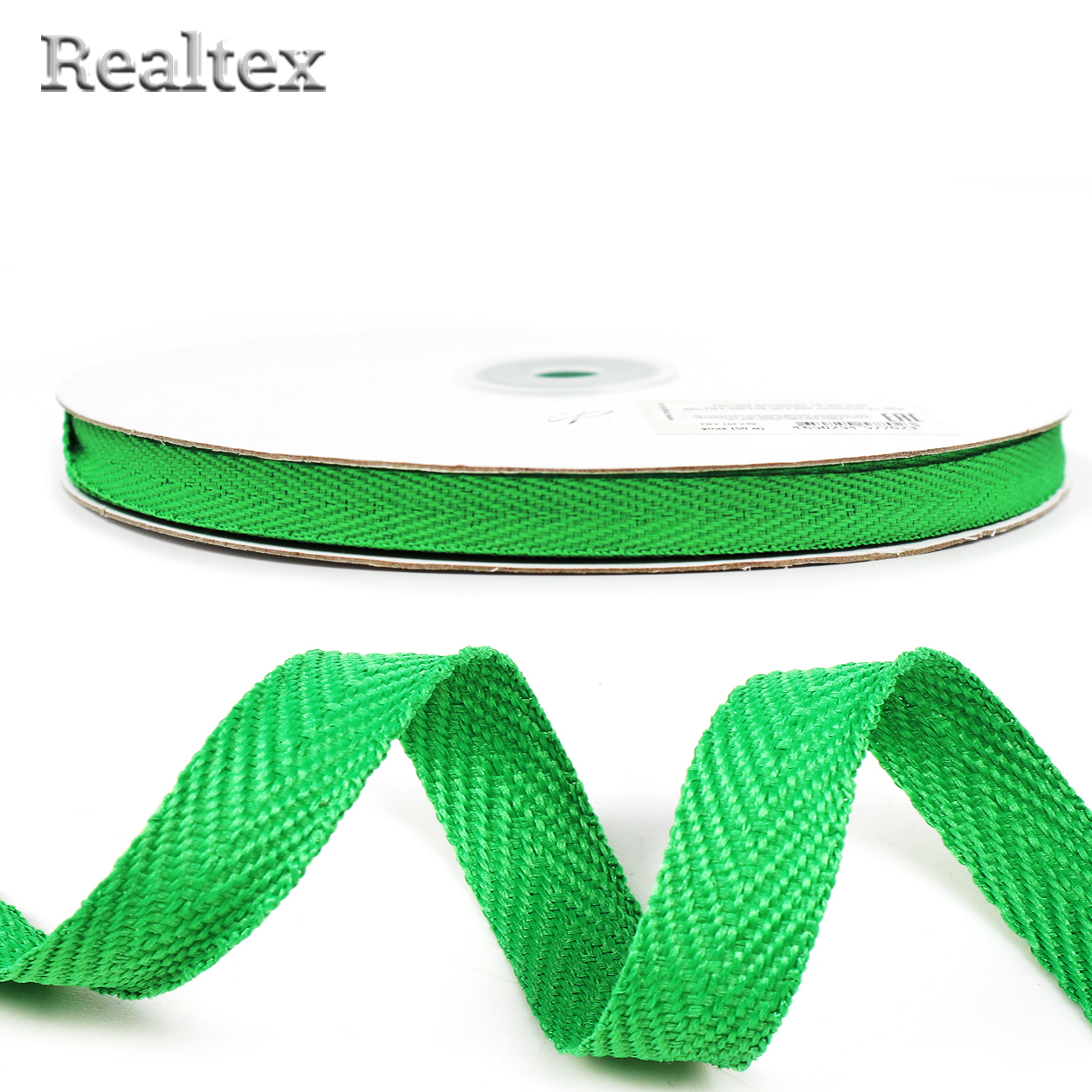 Тесьма киперная 10мм TBY.10F239 2г/м цв.F239 зелёный