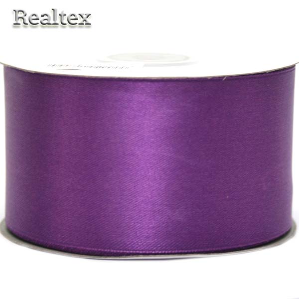 Лента атласная 50мм Realtex (32,9м) цв.087 сиреневый