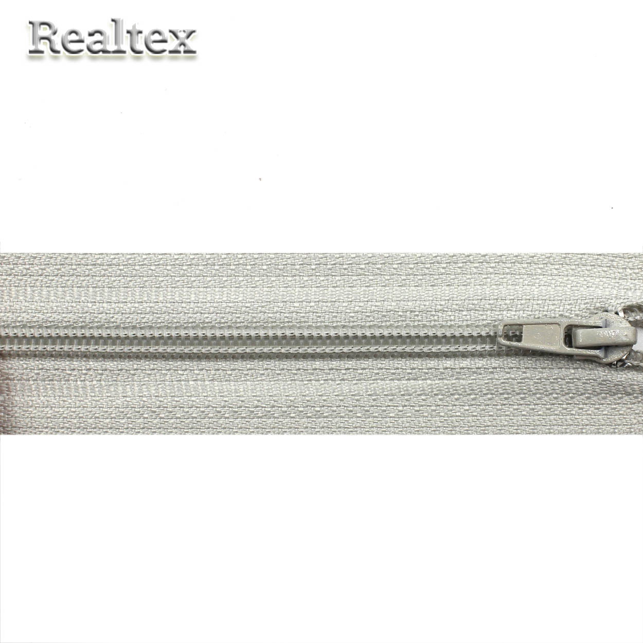 Молния витая Т.4 20см неразъемная замок автомат цв.309 светло-серый