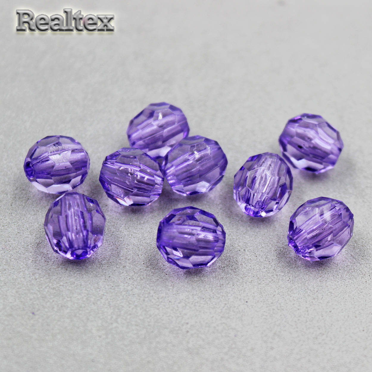 Бусины акриловые 3242 12мм (100гр) цв.07 фиолетовый