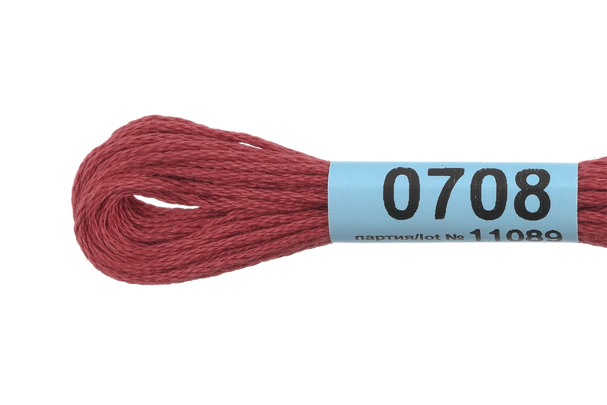 Мулине "Гамма" цв.0708 св.бордовый