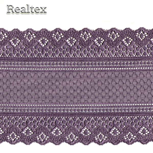 Кружево стрейч 170мм E305 0370100 цв.т.лиловый