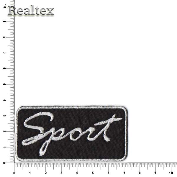 Термоаппликации 100 "Sport" цв.черный/белый