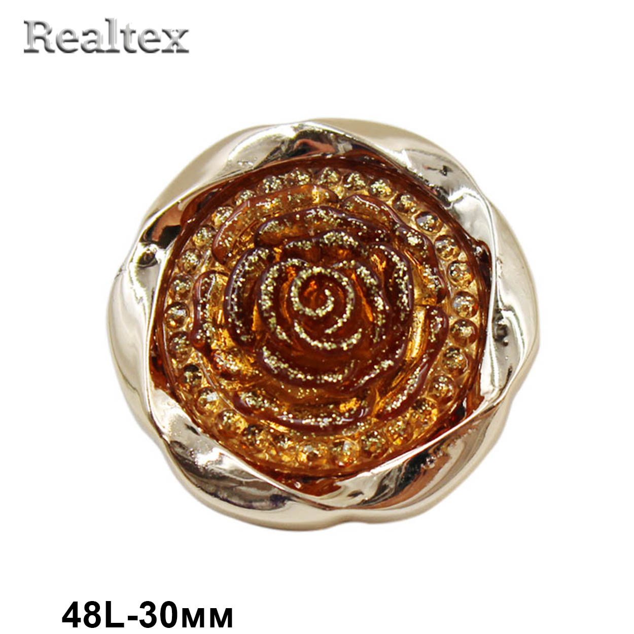 Пуговицы VB  1 48L (10шт) цв.бежевый/золото