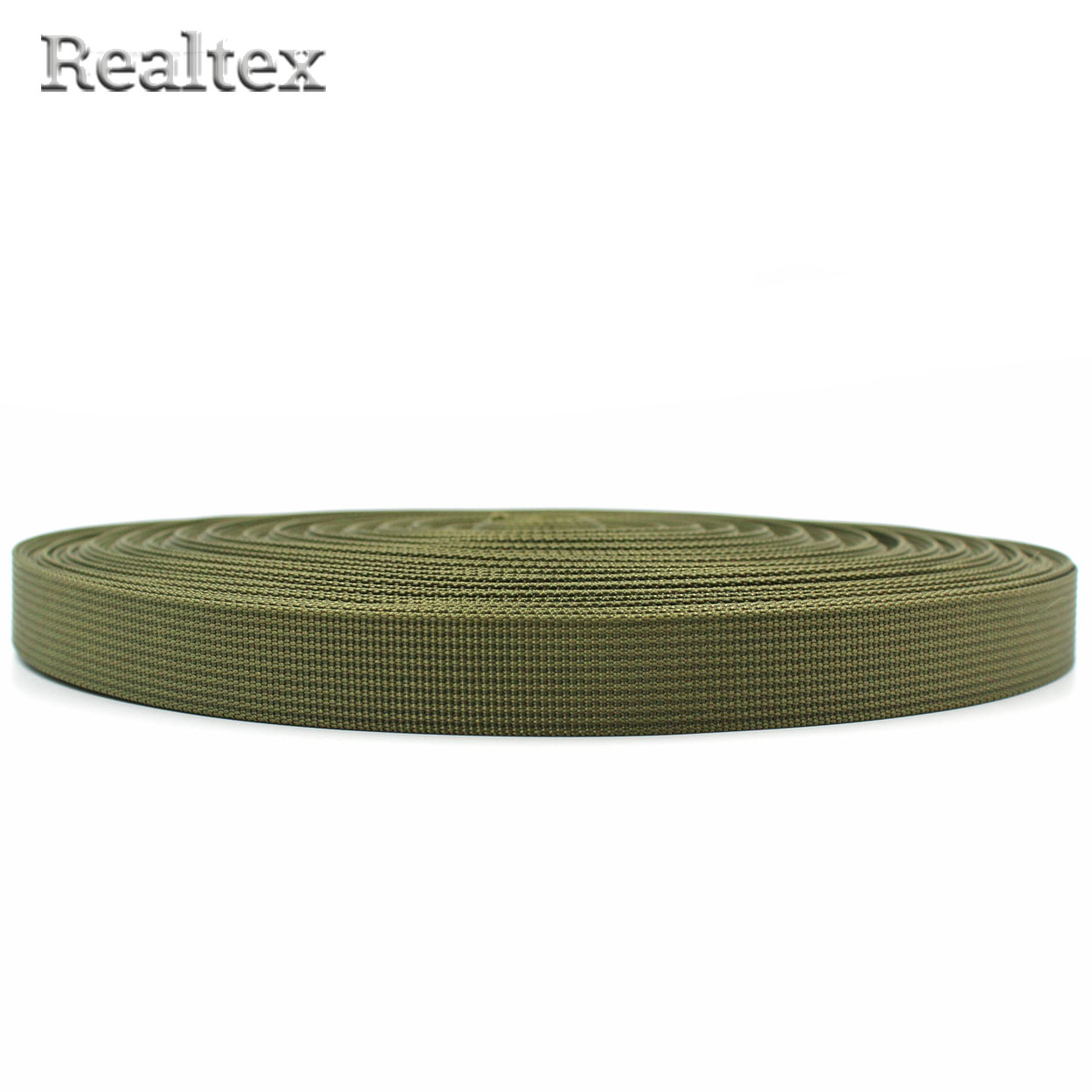  Лента ременная Realtex Premium 20мм (45,7м) цв.20 хаки
