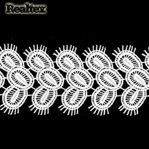 Кружево гипюр  55мм SL981 цв.белый