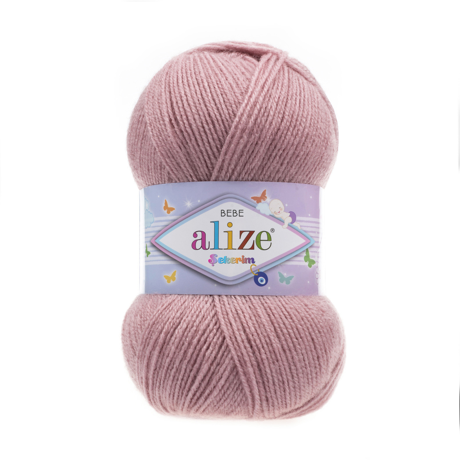 Пряжа Alize "Sekerim Bebe" (100гр) цв.315 розовый