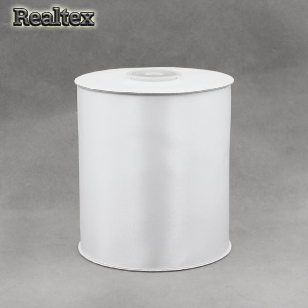 Лента атласная 100мм MG (22,5м) цв.3001 белый