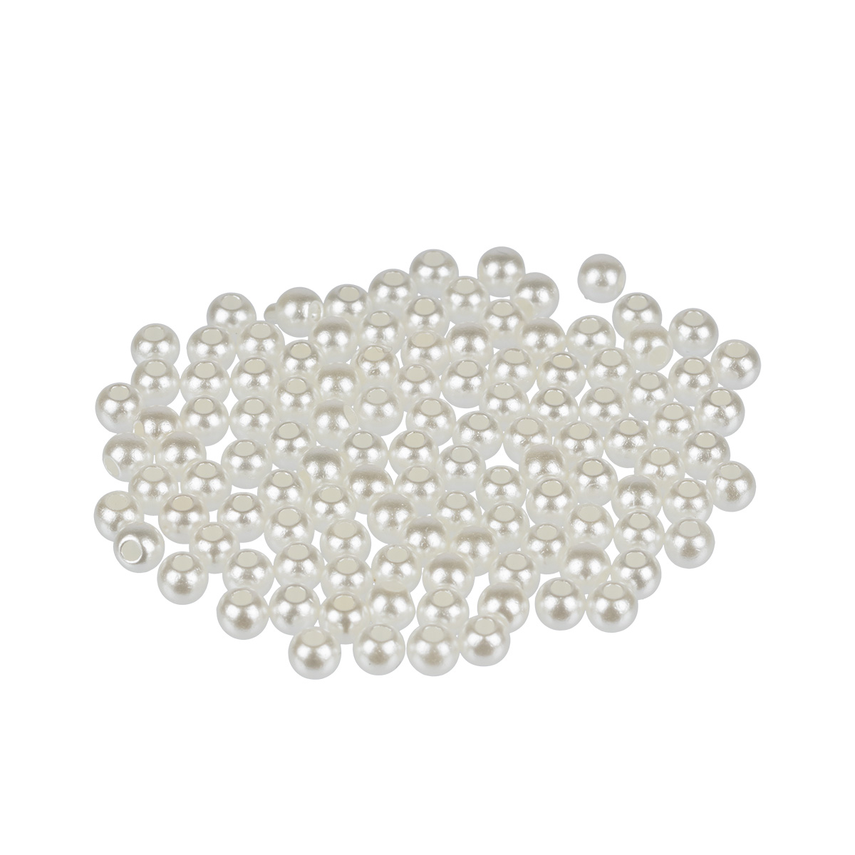 Бусины  4мм "Zlatka" PB (100шт) цв.01 белый