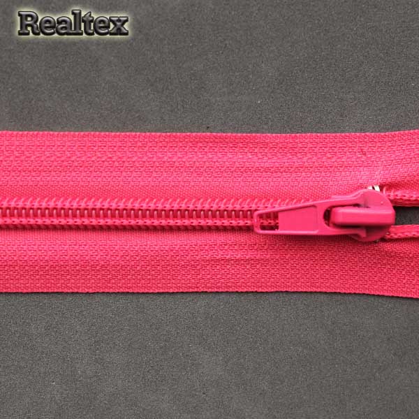 Молния витая Т.5 65см разъемная цв.144С яр.розовый