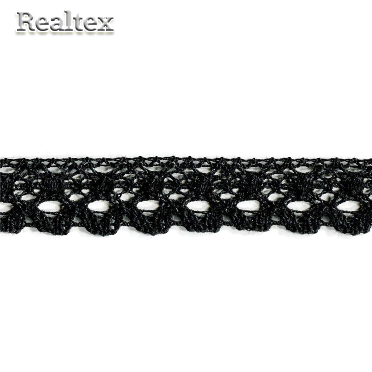 Кружево вязаное  25мм 25.01.117 цв.26 черный