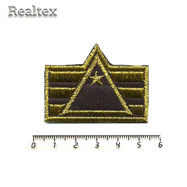 Термоаппликации 600 "Шеврон" цв.золото