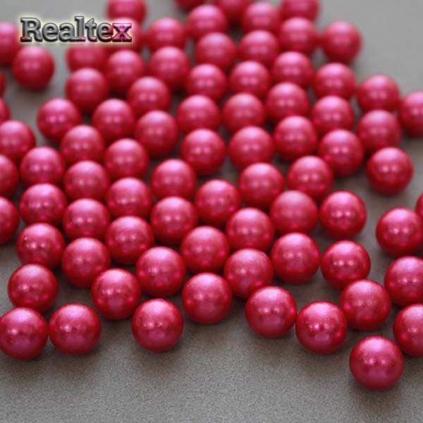 Бусины без отверстия Реалтекс 6мм 100гр цв.40 красно-малиновый