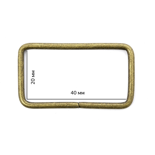 Рамка металлическая TSW 40х20х2,5мм цв.антик 