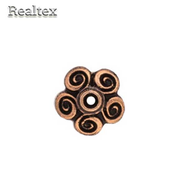 Розетка для бус "Zlatka" MFR-07 цв.античная медь