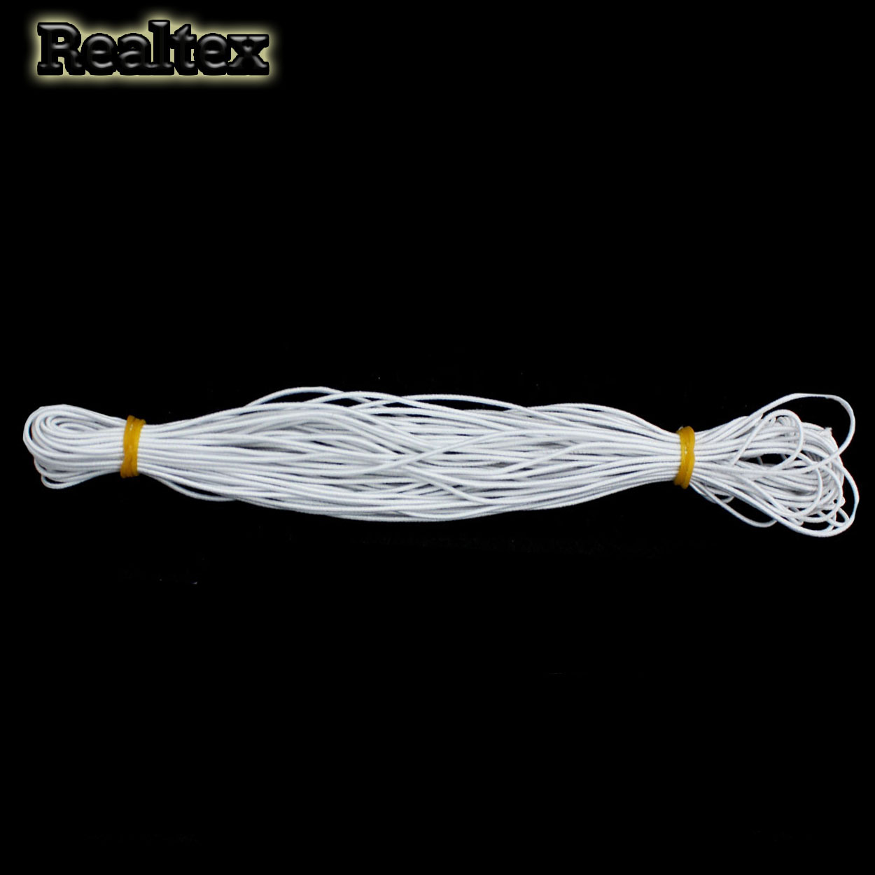  Резинка шляпная 1мм (85м) Realtex цв.белый