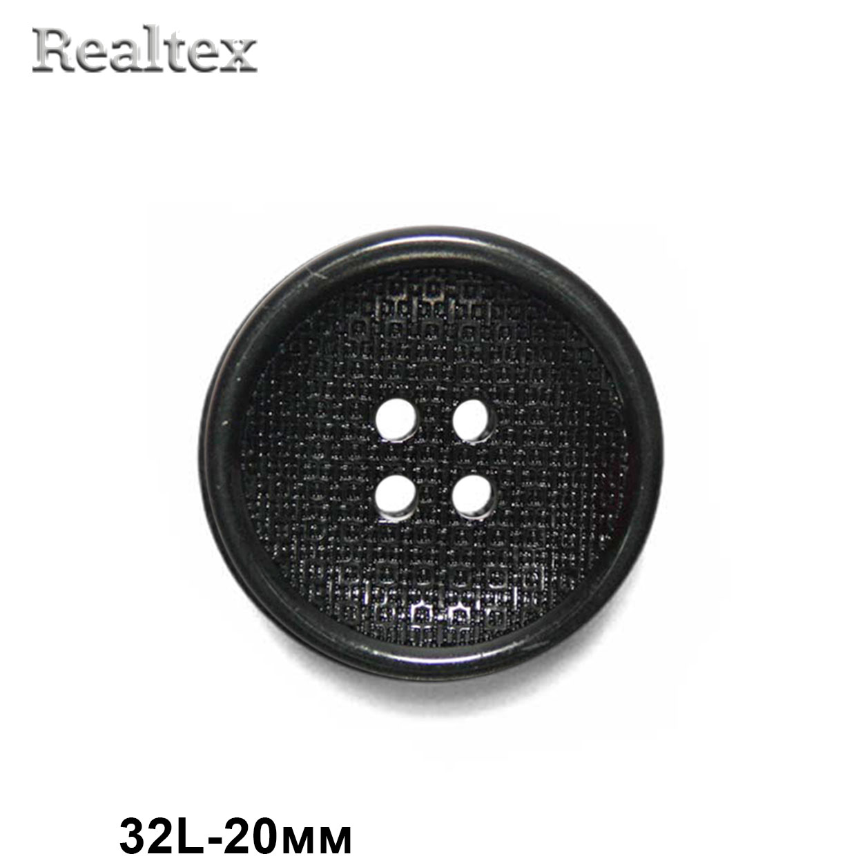 Пуговицы CN A060 32L (72шт) цв.Blk-200