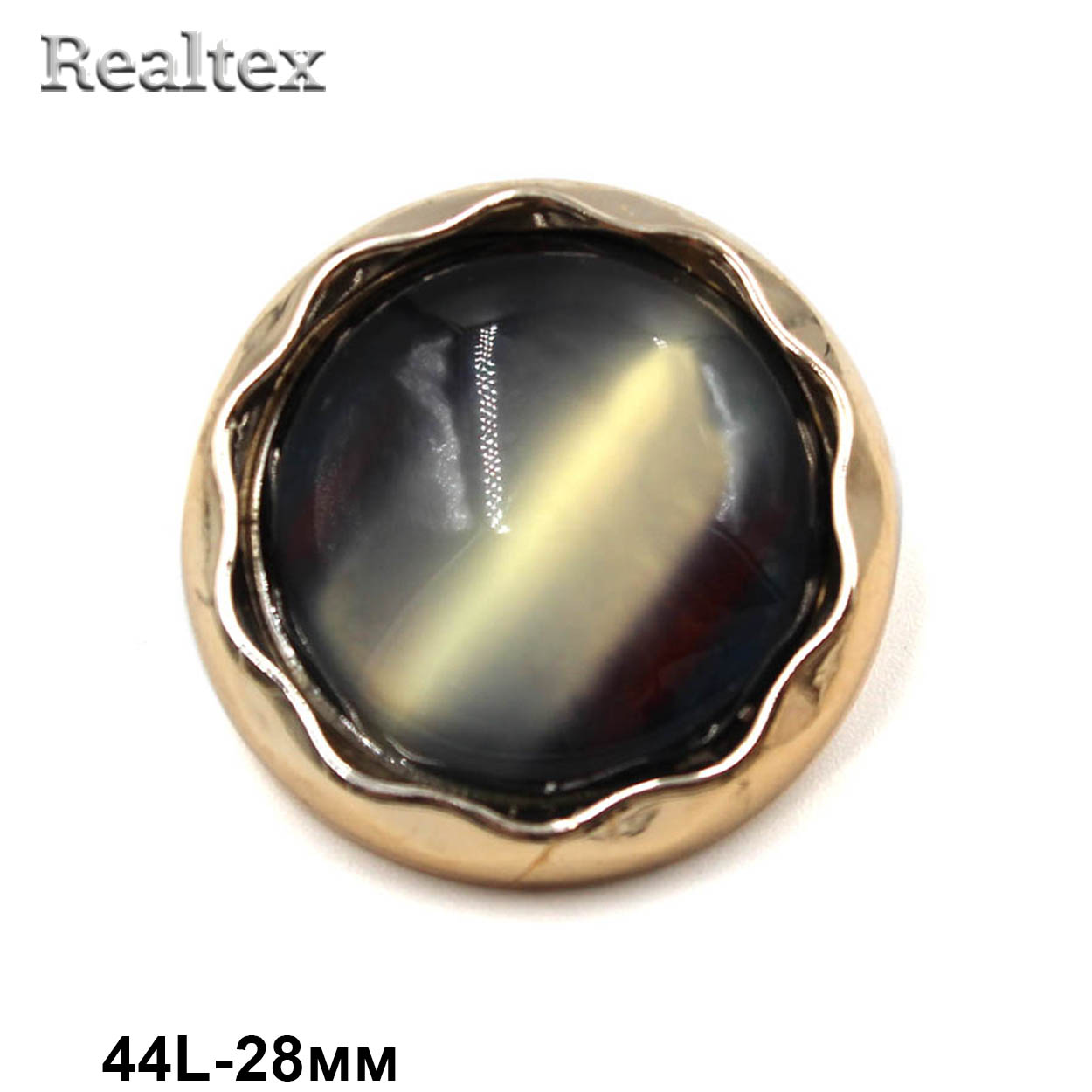 Пуговицы VB 14 44L (10шт) цв.темно-серый/золото